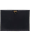 Gancini Clutch Bag Black - SALVATORE FERRAGAMO - BALAAN 1