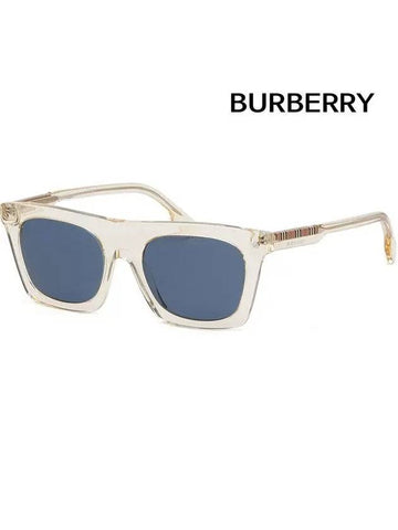 Sunglasses BE4318 389580 Transparent horn rim blue - BURBERRY - BALAAN 1