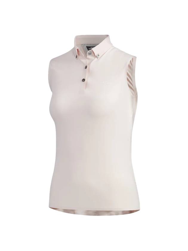 Women's Adipure Sleeveless Polo Shirt Pink - ADIDAS GOLF - BALAAN 1