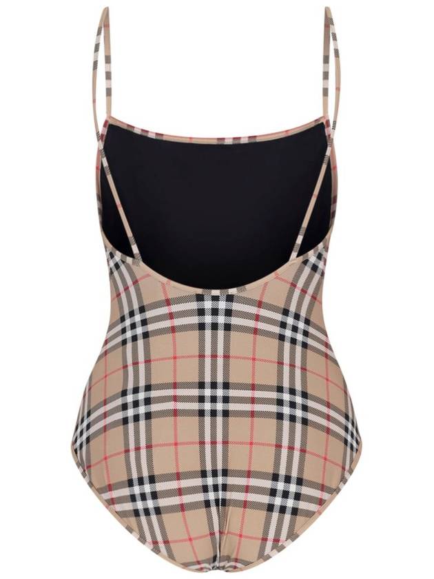 Women's Vintage Check One-Piece Swimsuit Beige - BURBERRY - BALAAN 3