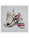 Triple S All Over Logo Low Top Sneakers Pink White - BALENCIAGA - BALAAN 8