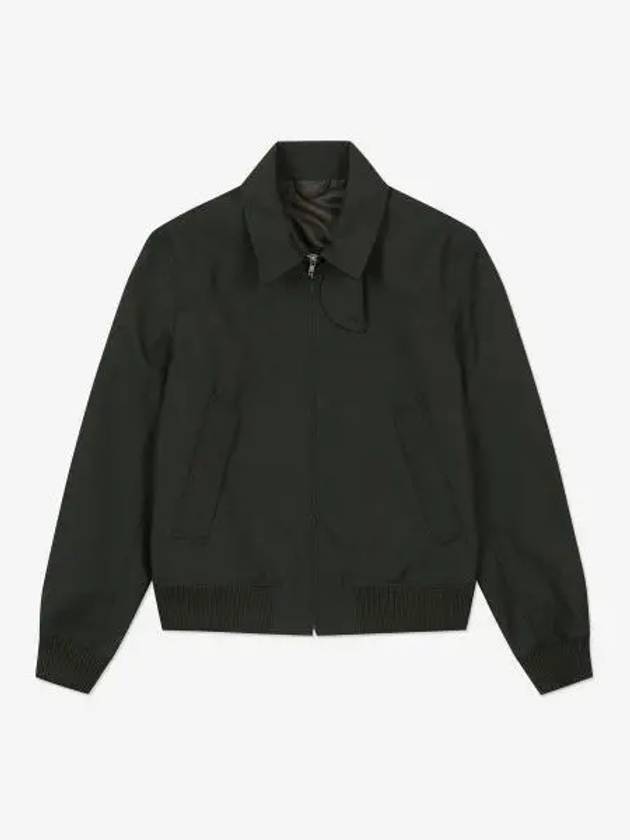 Twill Bomber Jacket Burnt Olive - HELMUT LANG - BALAAN 2