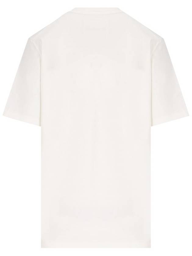 Logo Print Short Sleeve T-Shirt White - JIL SANDER - BALAAN 3