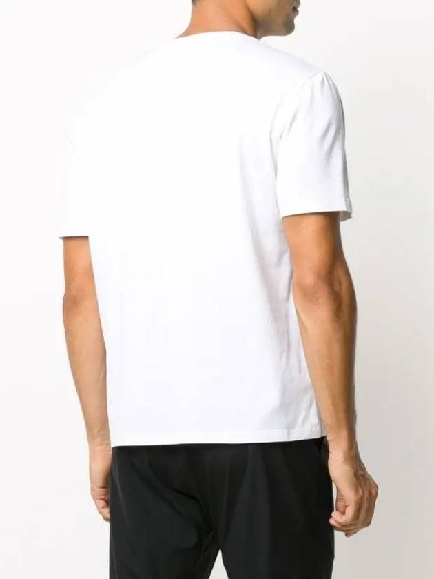 Thunder Printing Short Sleeve T-Shirt White - NEIL BARRETT - BALAAN 4