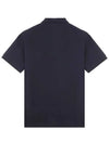 Pique Stretch Cotton Short Sleeve Polo Shirt Navy - STONE ISLAND - BALAAN 6