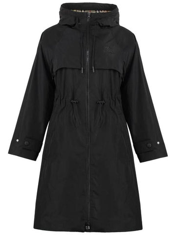 Burberry Hooded Techno Fabric Raincoat - BURBERRY - BALAAN 1