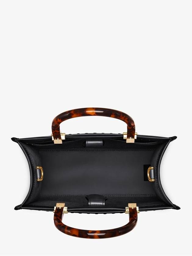 Sunshine Small Leather Tote Bag Black - FENDI - BALAAN 5