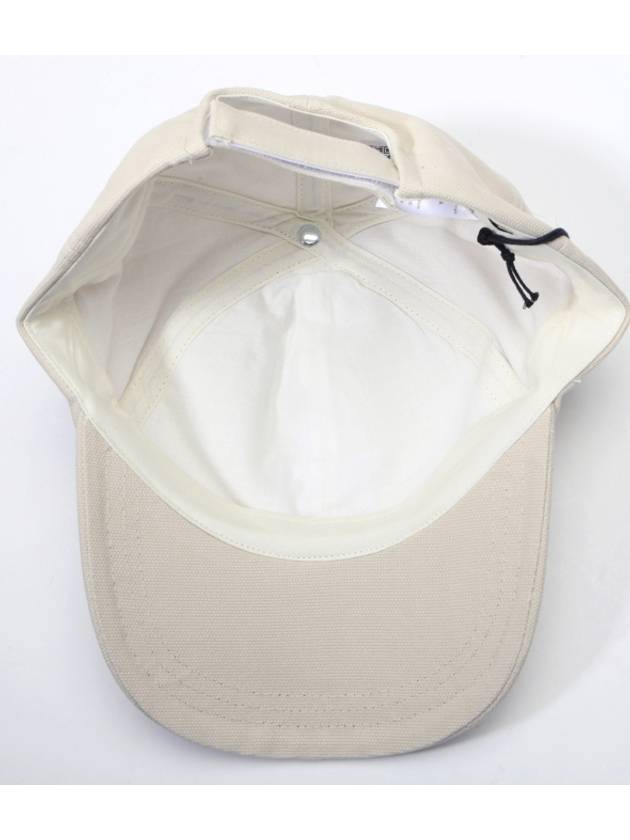 Tyron Logo Cotton Ball Cap Ecru Blue - ISABEL MARANT - BALAAN 5