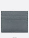 Saddle Card Holder Deep Gray Grain Calfskin Marquette - DIOR - BALAAN 4