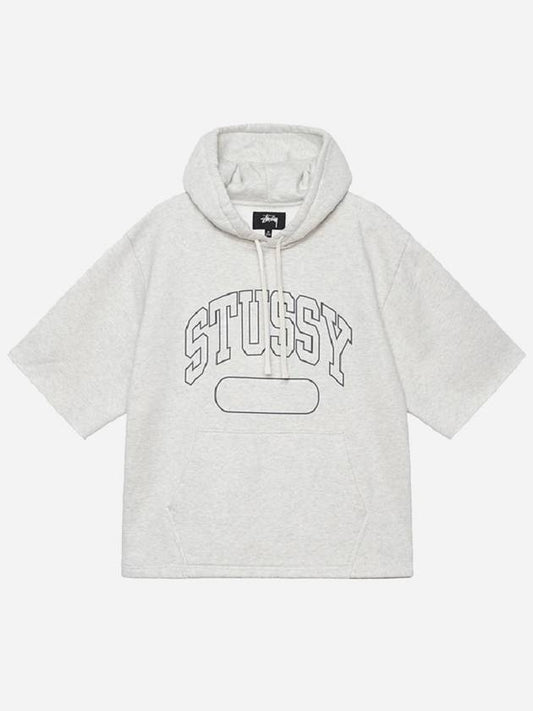 Men's Boxy Crop White Hood 118521E - STUSSY - BALAAN 1