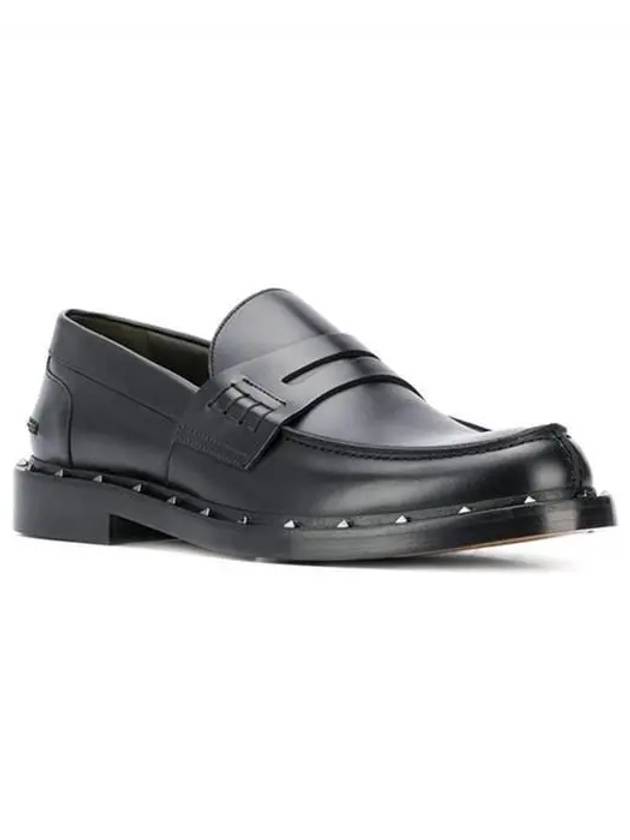 Rockstud Penny Loafer Black VY2S0C42 - VALENTINO - BALAAN 3