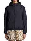 Fegeo Logo Patch Zip Up Hoodie Black - MONCLER - BALAAN 4