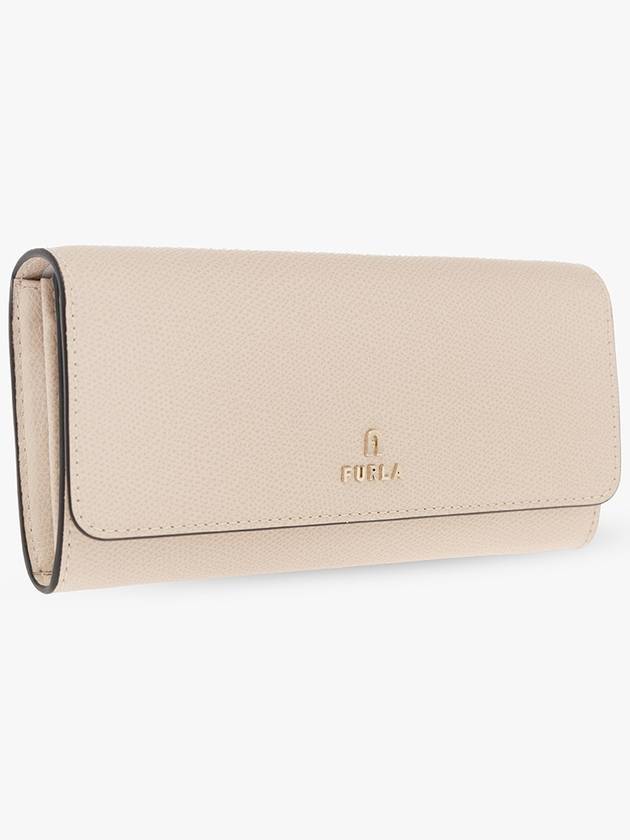 Furla Leather Wallet With Logo, Women's, Beige - FURLA - BALAAN 4