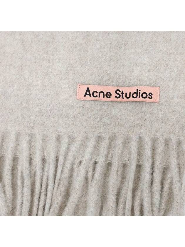 Wool Fringe Muffler Oatmeal Melange - ACNE STUDIOS - BALAAN 4