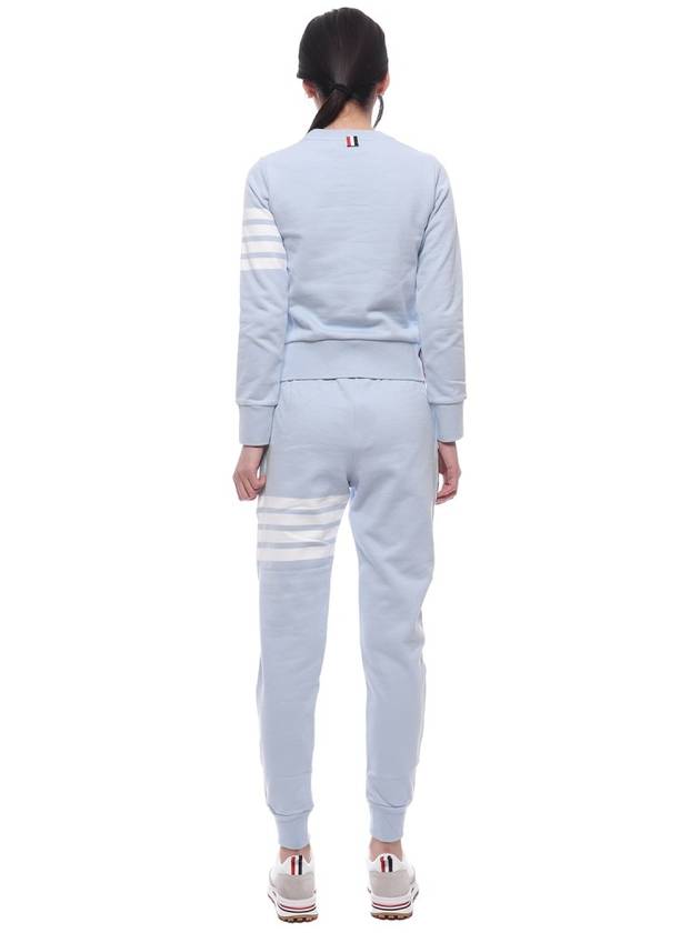 Hooded Sweatshirt FJT002A00535 480 Light Blue - THOM BROWNE - BALAAN 6