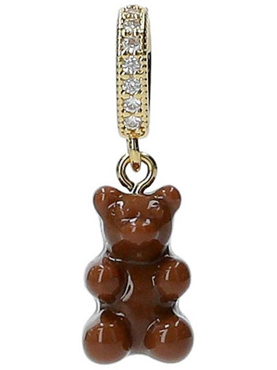 Nostalgia Bear Fave Connector Pendant Chocolate All - CRYSTAL HAZE - BALAAN 2