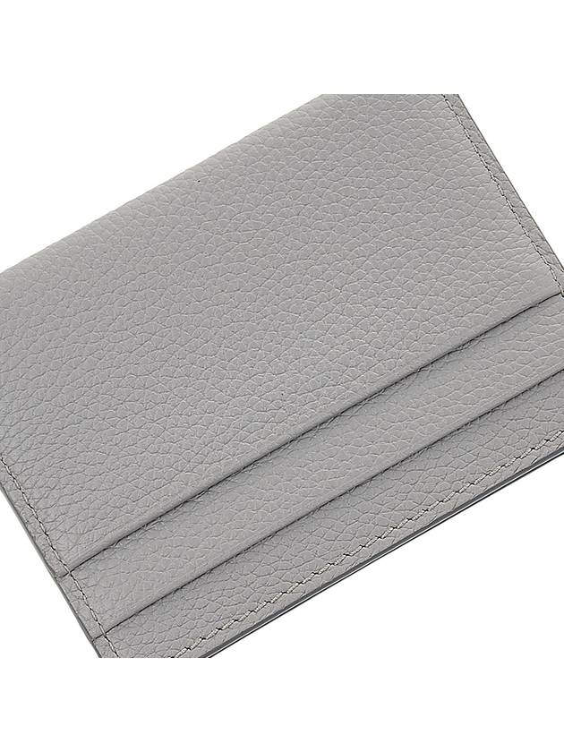 Grainy leather card wallet light Grey - BURBERRY - BALAAN 8