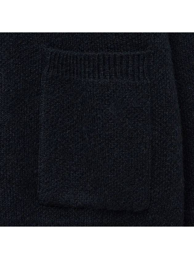 Alpaca Merino Daddy Cardigan Black - NOIRER - BALAAN 7