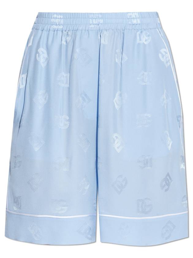 Dolce & Gabbana Silk Shorts, Women's, Blue - DOLCE&GABBANA - BALAAN 1