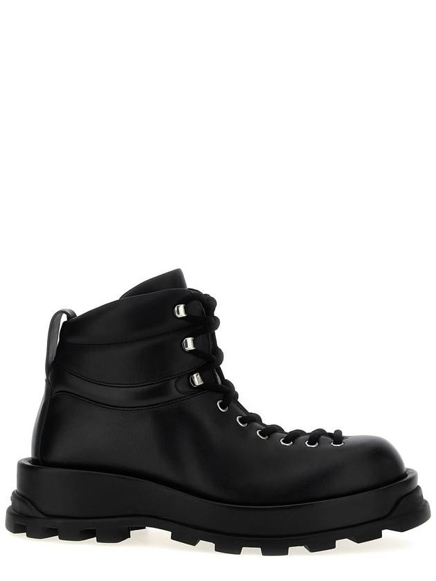 Jil Sander Leather Ankle Boots - JIL SANDER - BALAAN 1