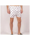 Men s Lightning Print Swim Shorts White - NEIL BARRETT - BALAAN 4