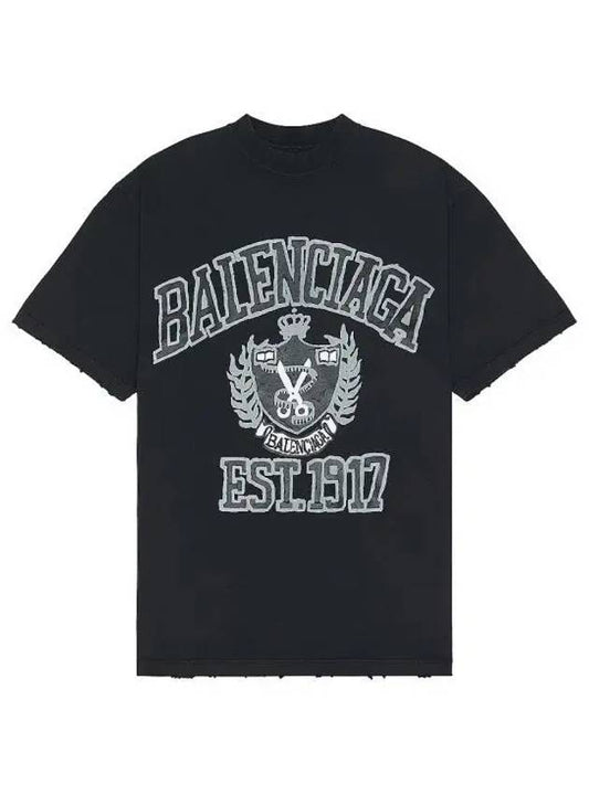 DIY College Medium Fit Short Sleeve T-Shirt Black - BALENCIAGA - BALAAN 2