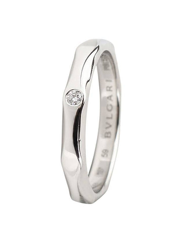 351952 Platinum 1P Diamond Infinito Wedding Band Ring No 59 Department Store Invoice 34276 1 - BVLGARI - BALAAN 1