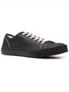 Tabi Canvas Low Top Sneakers Black - MAISON MARGIELA - BALAAN 3