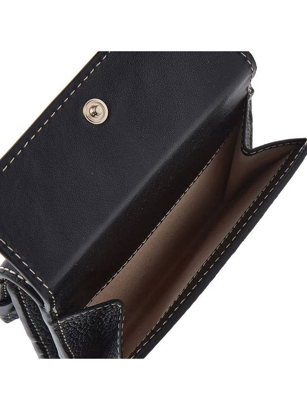 Darryl Flap Tri-Fold Small Half Wallet Black - CHLOE - BALAAN 8