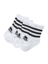 Three Stripe Cushion Crew Socks 3 Pack White - ADIDAS - BALAAN 2