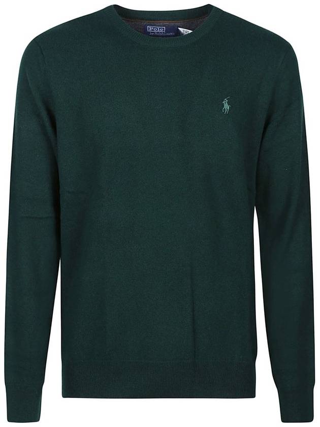 Men's Pony Embroidery Wool Knit Top Green - POLO RALPH LAUREN - BALAAN 2