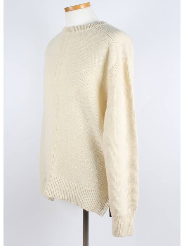 Mohair white three line knit - THOM BROWNE - BALAAN 2