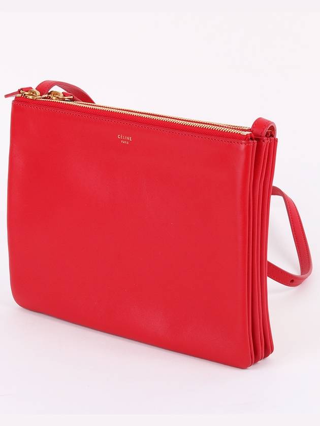 Trio Red Large Women s Crossbody Bag - CELINE - BALAAN 2