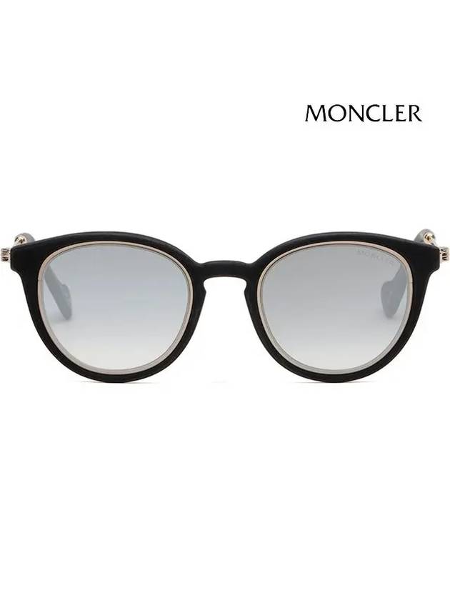 Eyewear Mirror Round Sunglasses Black - MONCLER - BALAAN 4