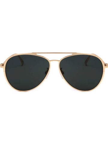 Eyewear Pilot Gold Metal Sunglaases Green - BALLY - BALAAN 1