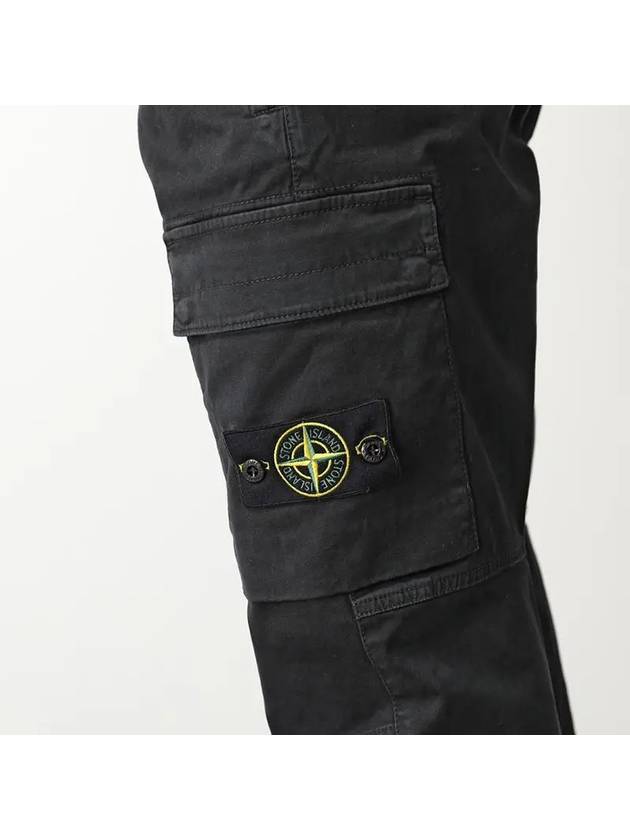 Wappen Patch Cargo Track Pants Black - STONE ISLAND - BALAAN 3