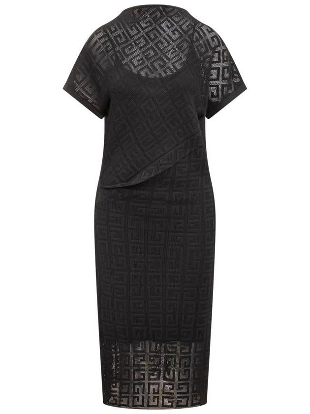 midi dress BW21TE4ZD6 001 BLACK - GIVENCHY - BALAAN 2