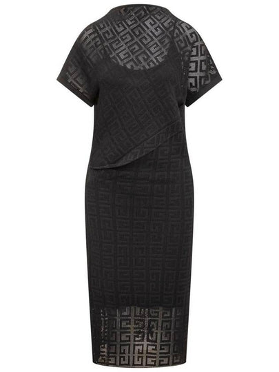 midi dress BW21TE4ZD6 001 BLACK - GIVENCHY - BALAAN 2