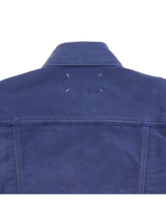 Back Stitch Logo Denim Jacket Purple - MAISON MARGIELA - BALAAN 9