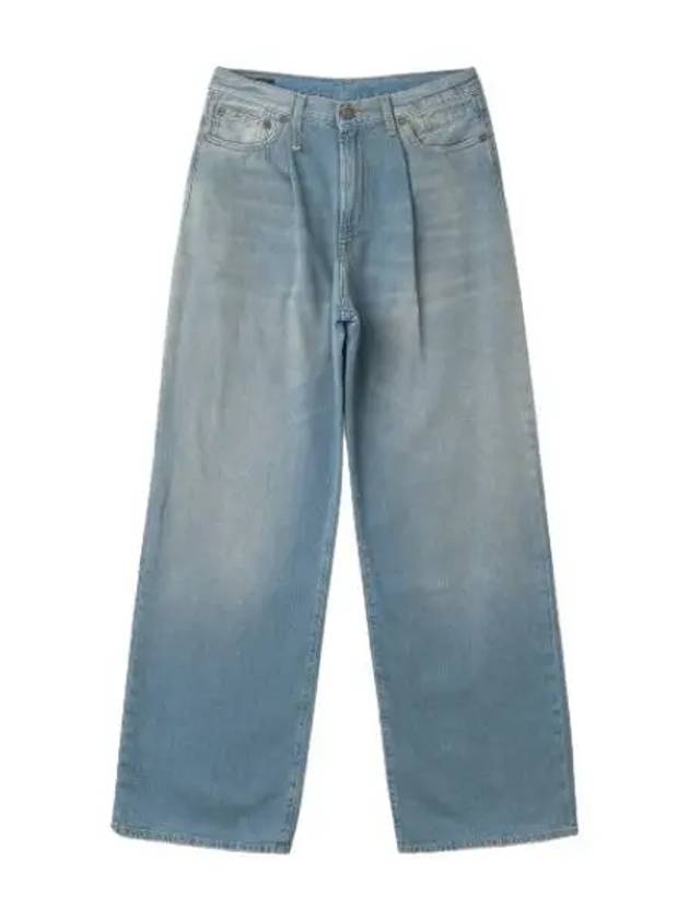 Damon pleated wide denim pants multicolor - R13 - BALAAN 1