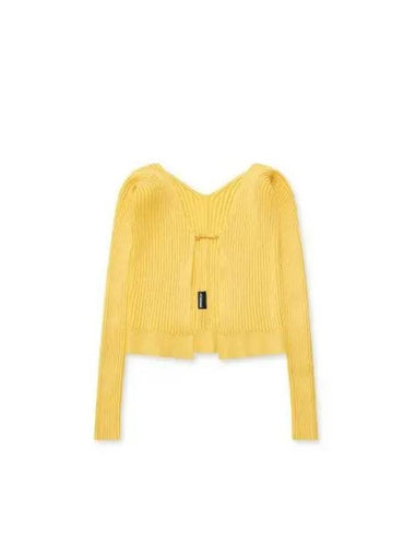 Jacquemus LA MAILLE PRALU LONGUE LIGHT YELLOW - JACQUEMUS - BALAAN 1