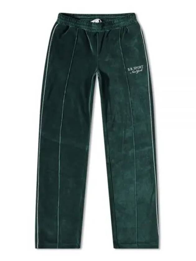 SR SPORT VELOUR TRACK PANTS FOREST SW751 Sports velor - SPORTY & RICH - BALAAN 1