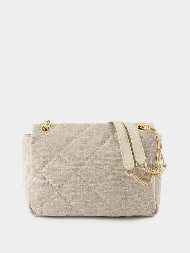 Grand Moon Bag - Vanessa Bruno - Linen - Beige - VANESSA BRUNO - BALAAN 3