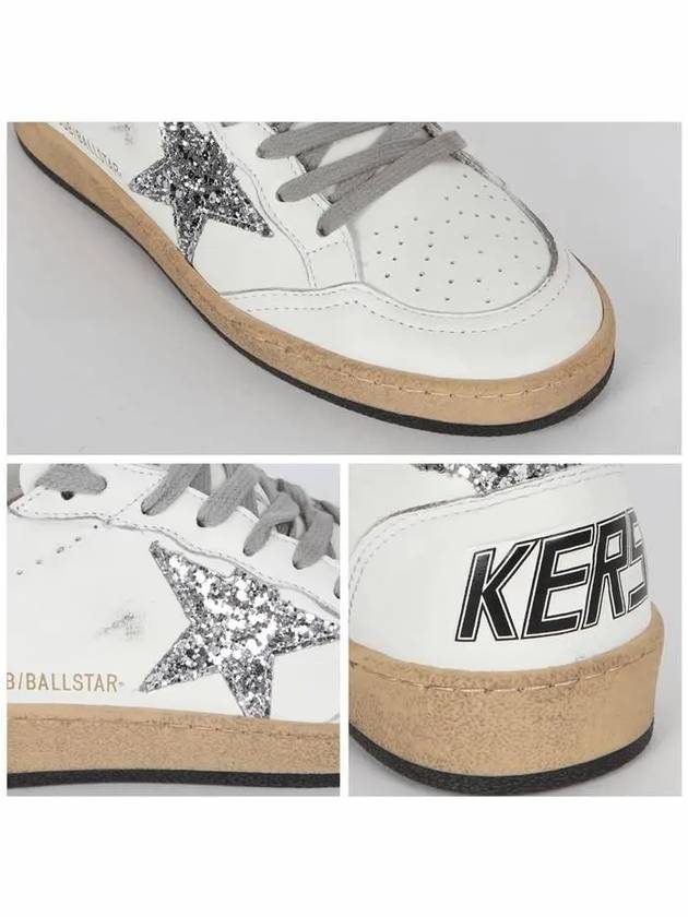 Ball Star Heel Tab Low Sneakers White Silver - GOLDEN GOOSE - BALAAN 6