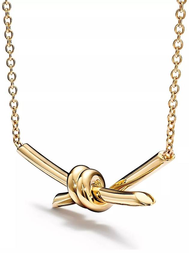 Knot Pendant Necklace Gold - TIFFANY & CO. - BALAAN 3