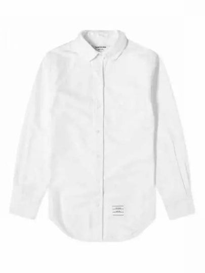 RWB Back Stripe Round Collar Classic Oxford Shirt White - THOM BROWNE - BALAAN 2