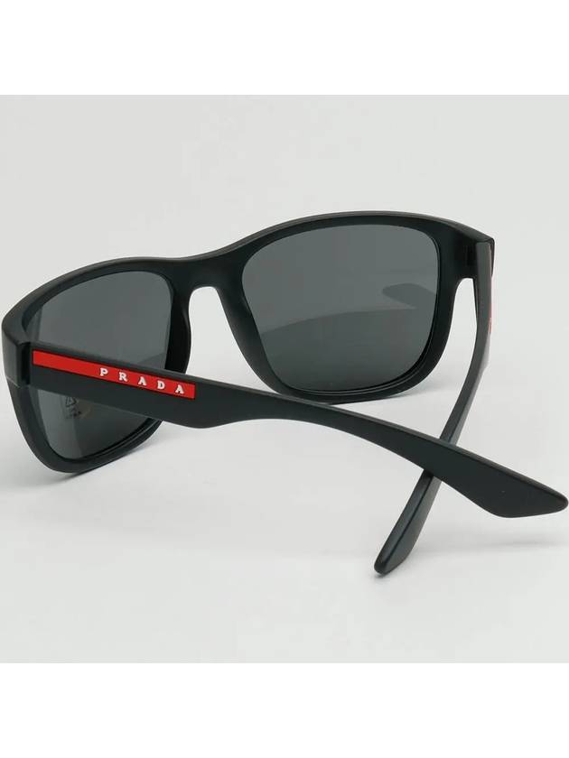 Eyewear Linea Rossa Square Sunglasses Black - PRADA - BALAAN 5