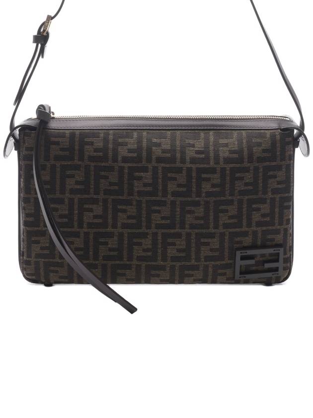 FF Jacquard Shoulder Bag Brown - FENDI - BALAAN 2