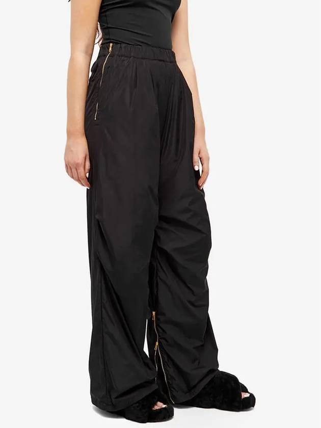 Tashio Beggy Nylon Straight Pants Black - MAX MARA - BALAAN 3