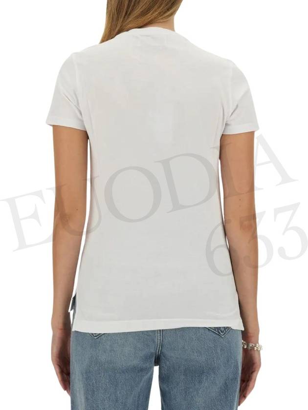 Embroided ORB Peru Short Sleeve T-Shirt White - VIVIENNE WESTWOOD - BALAAN 5